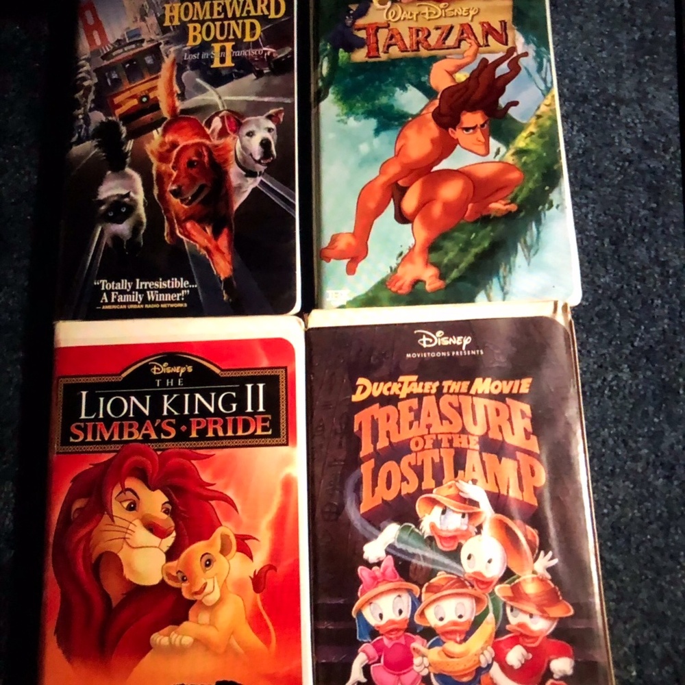 Vintage vhs tapes